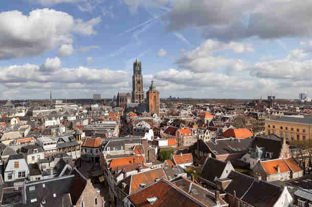 Panorama van de stad Utrecht